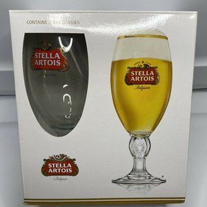 Stella Artois Chalice Beer Glass 11 oz Set of 2